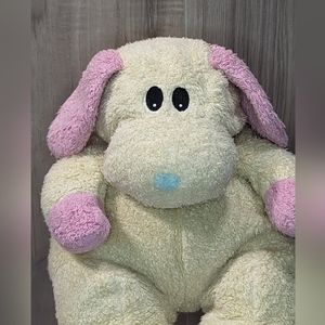 Ty Pillow Pal Dogbaby The Dog Rattle RARE VTG  90s Stuffed Animal 11" Tylon